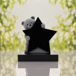 Teddy Bear & Star Shape Children’s Granite Headstone