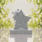 Teddy Bear & Star Shape Children’s Granite Headstone