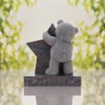 Teddy Bear & Star Shape Children’s Granite Headstone