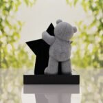 Teddy Bear & Star Shape Children’s Granite Headstone