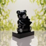 Lápida infantil con oso de peluche y estrella