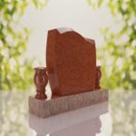 Wave Upright Headstone