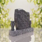 Wave Upright Headstone
