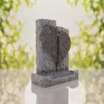 Broken Heart Companion Headstone
