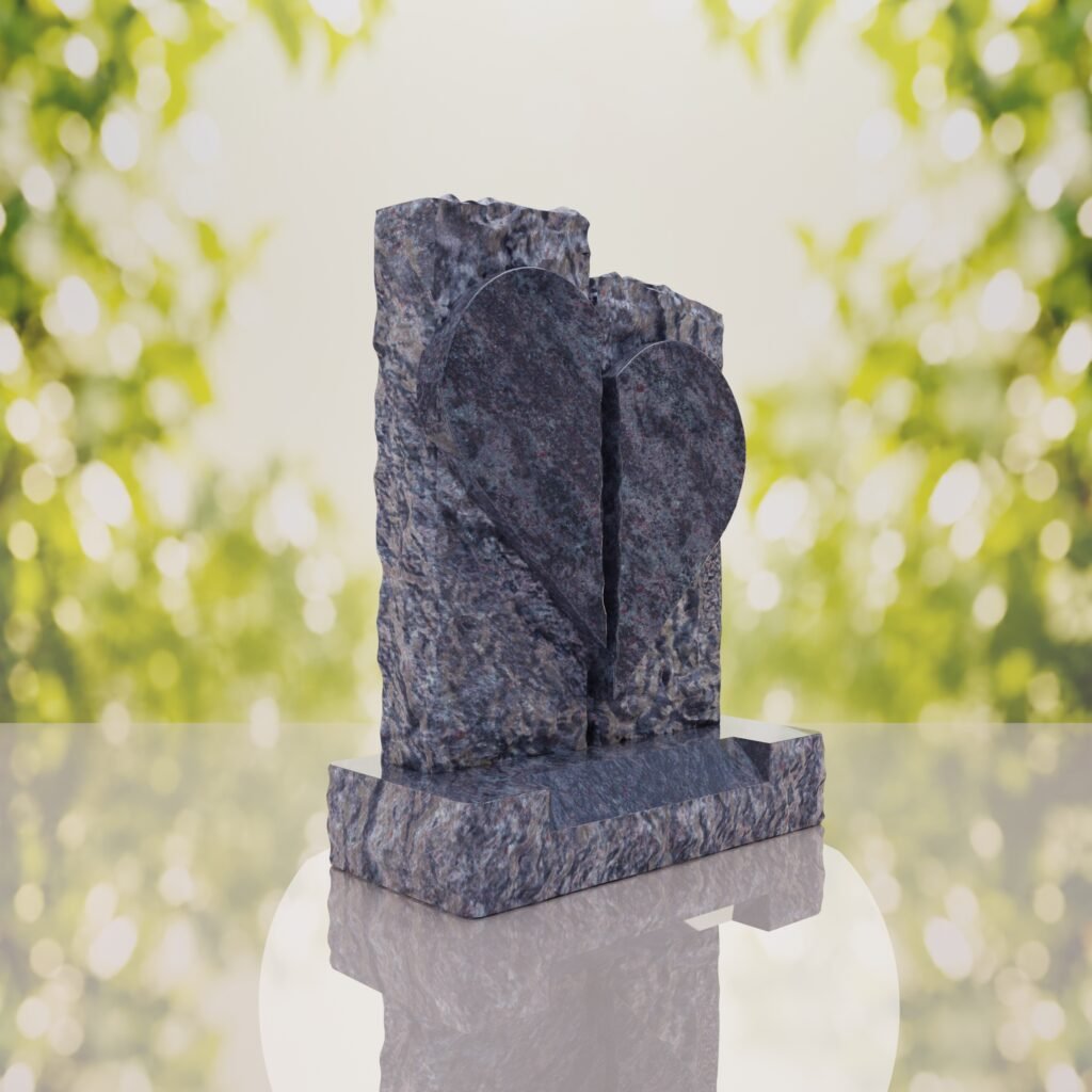 Broken Heart Companion Headstone