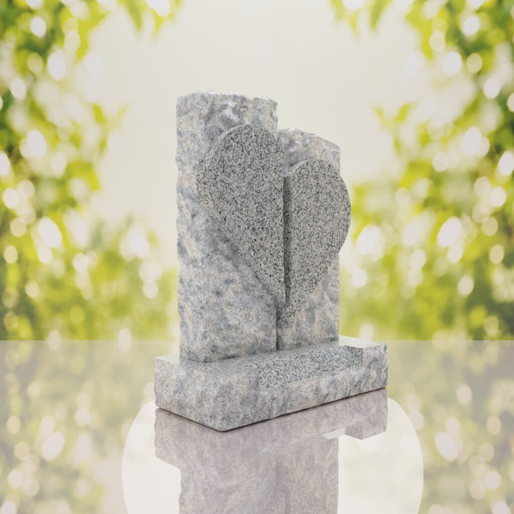 Broken Heart Companion Headstone