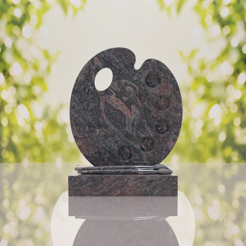 Artist’s Palette Granite Headstone