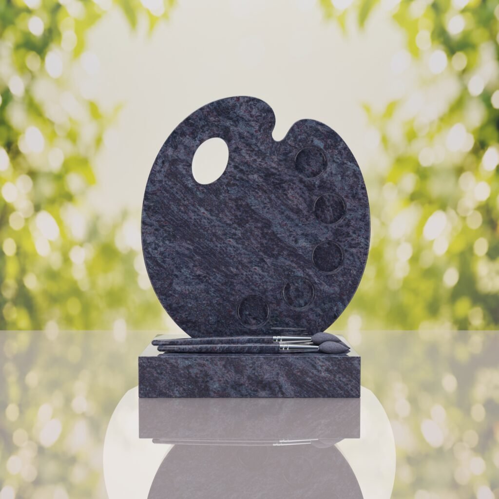 Artist’s Palette Granite Headstone
