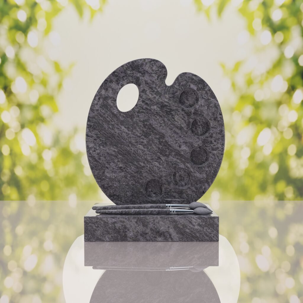 Artist’s Palette Granite Headstone