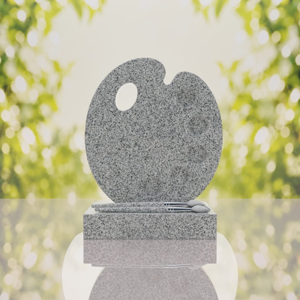 Artist’s Palette Granite Headstone