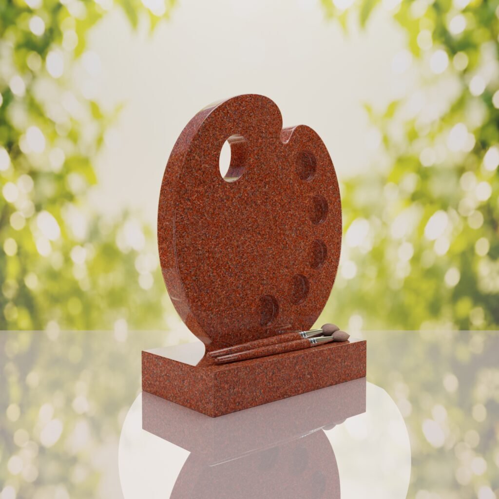 Artist’s Palette Granite Headstone