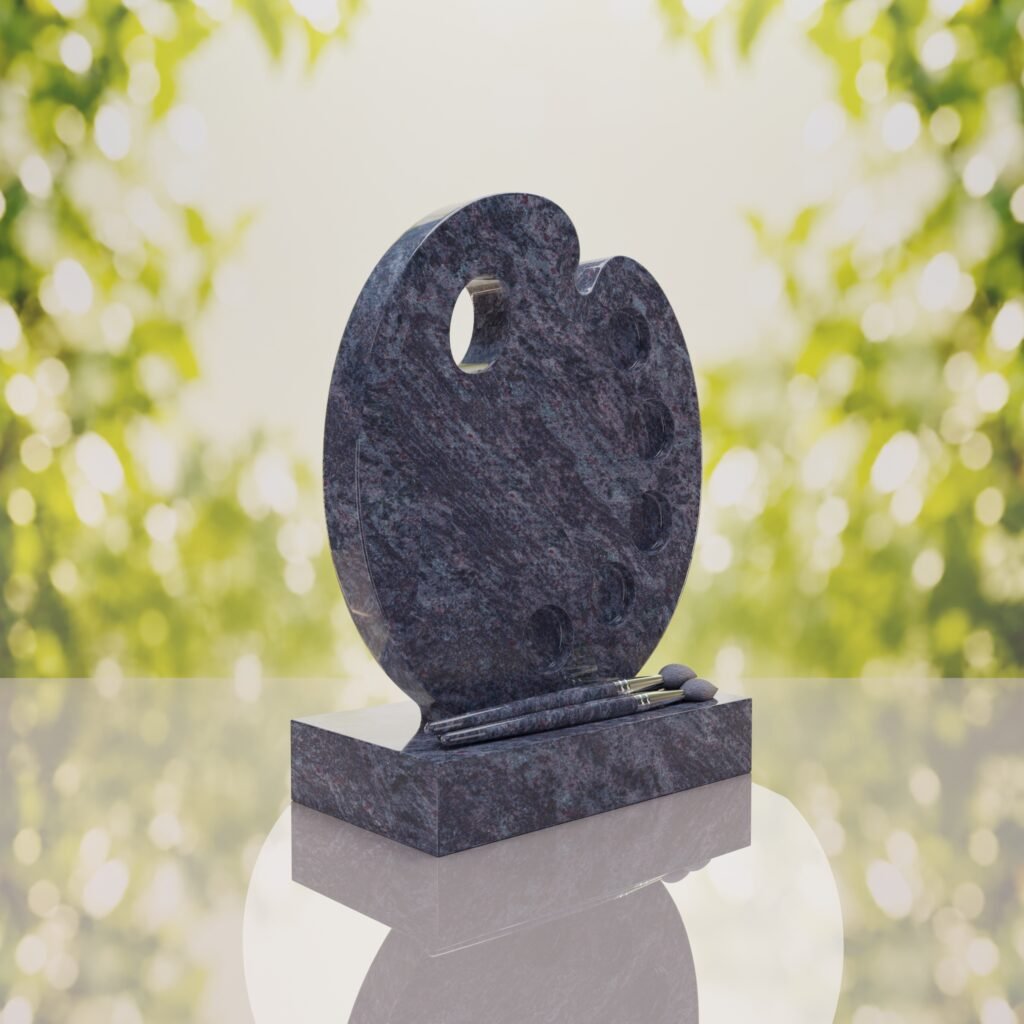 Artist’s Palette Granite Headstone