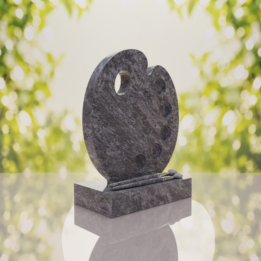 Artist’s Palette Granite Headstone