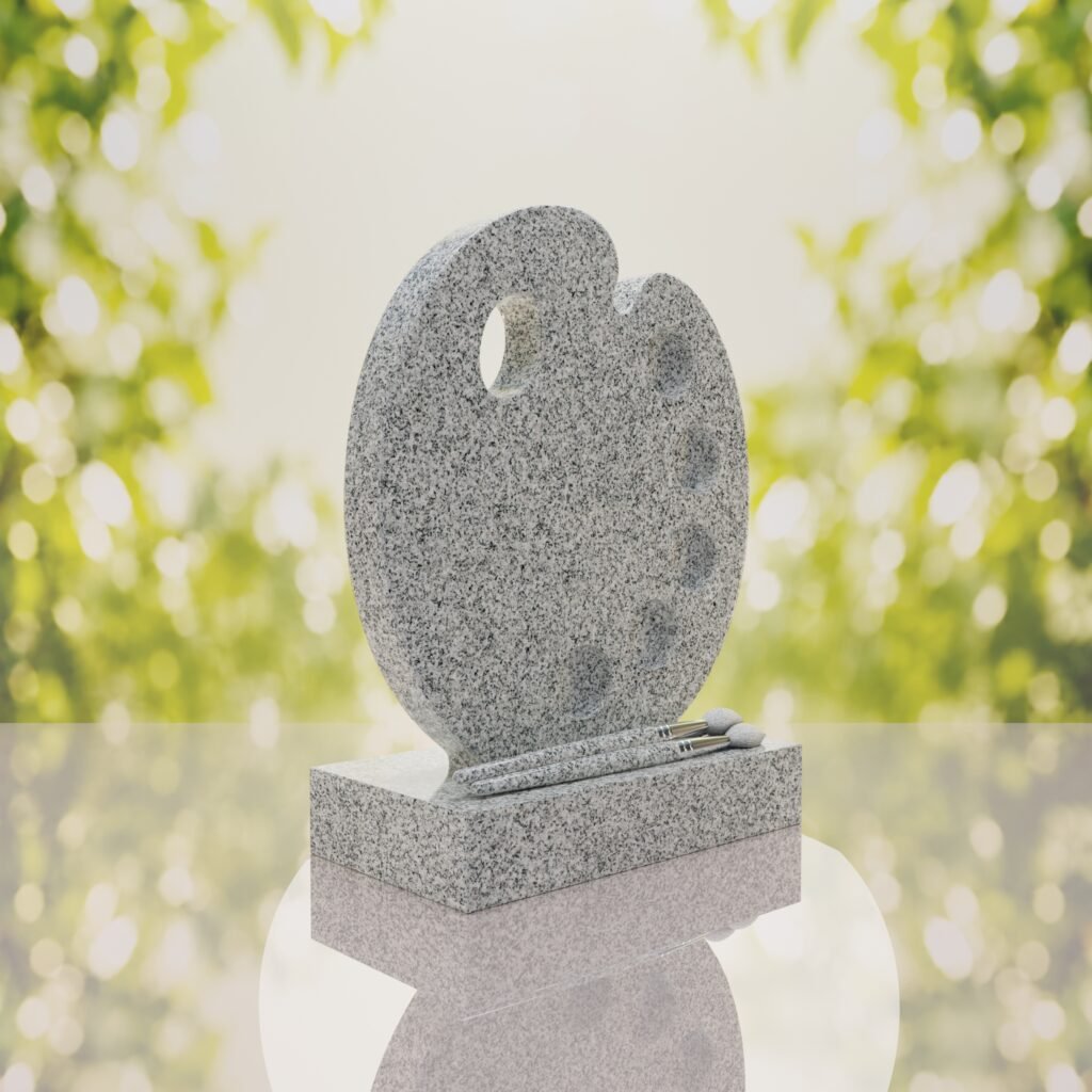 Artist’s Palette Granite Headstone