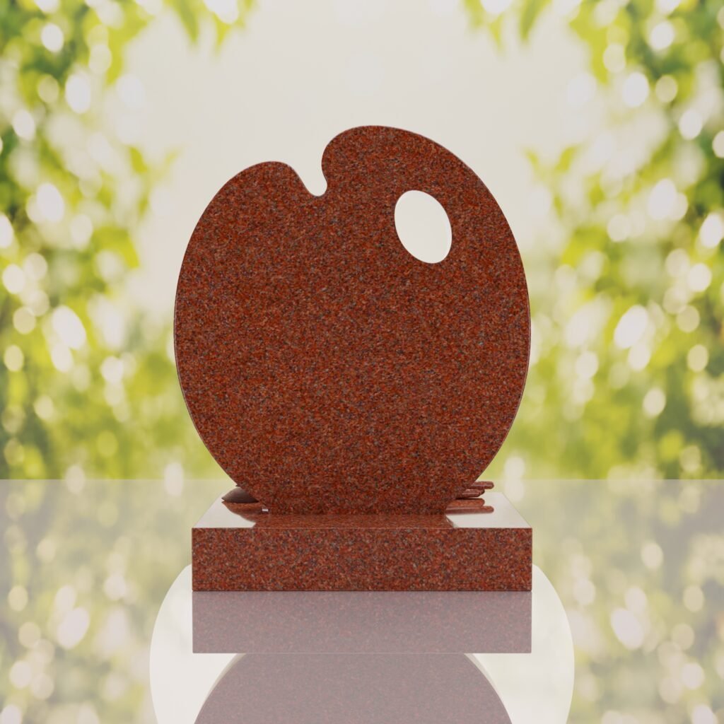 Artist’s Palette Granite Headstone