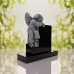 Sleeping Angel Upright Headstone