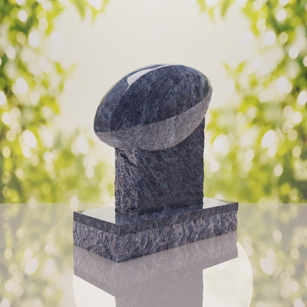 Rugby Ball Headstone