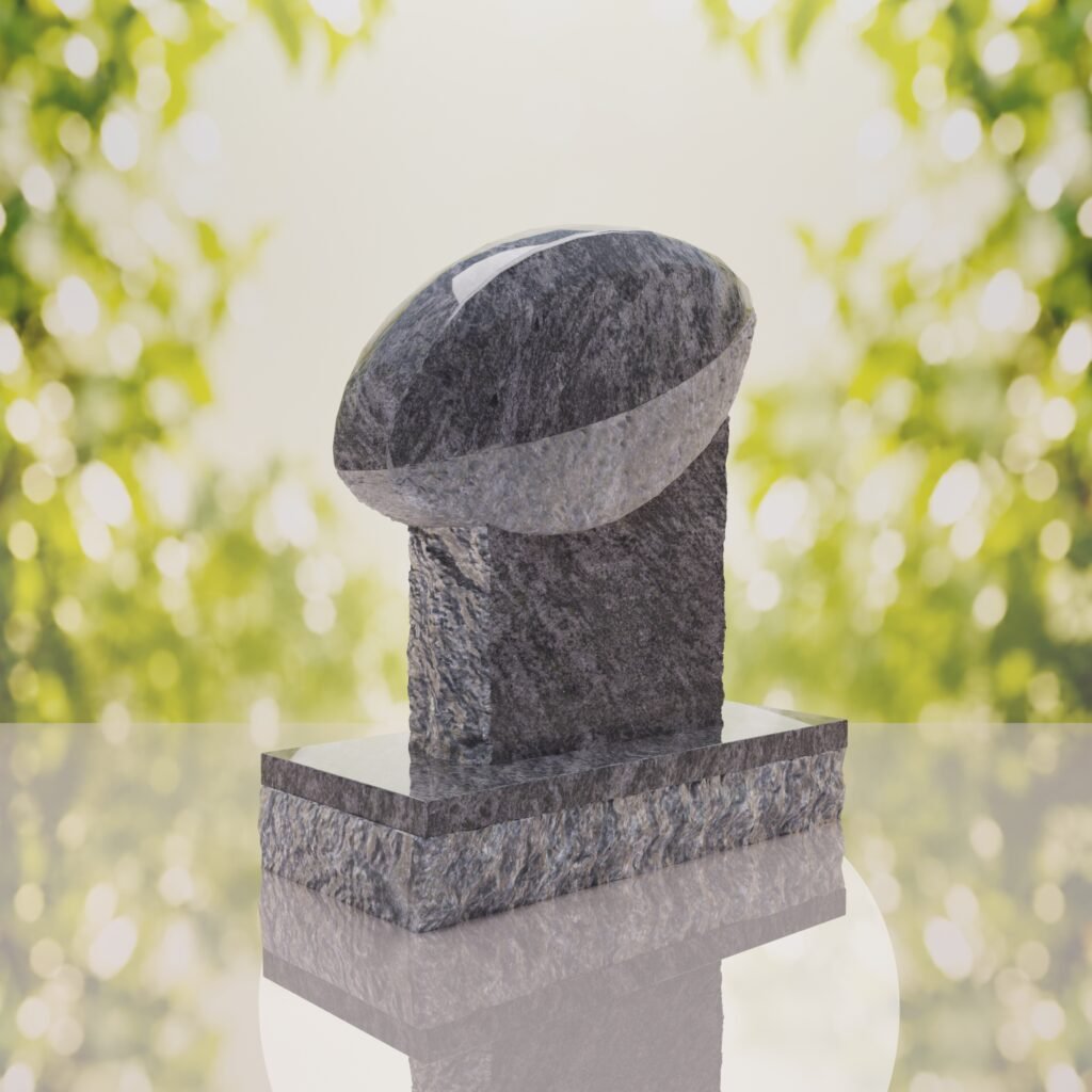 Rugby Ball Headstone