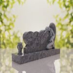 Angel Companion Heart Headstone