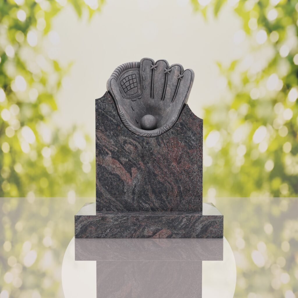 Baseball Glove Headstone