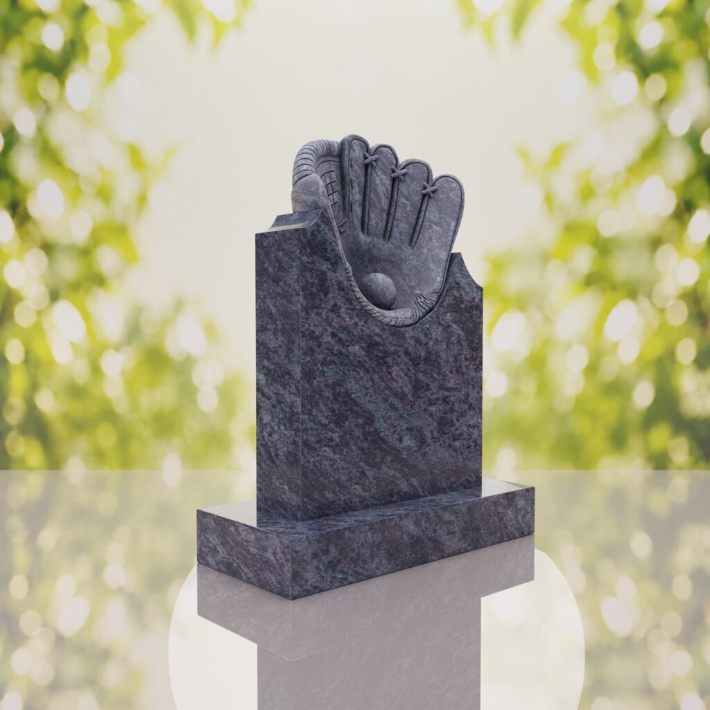 Baseball Glove Headstone