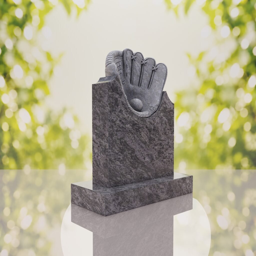 Baseball Glove Headstone