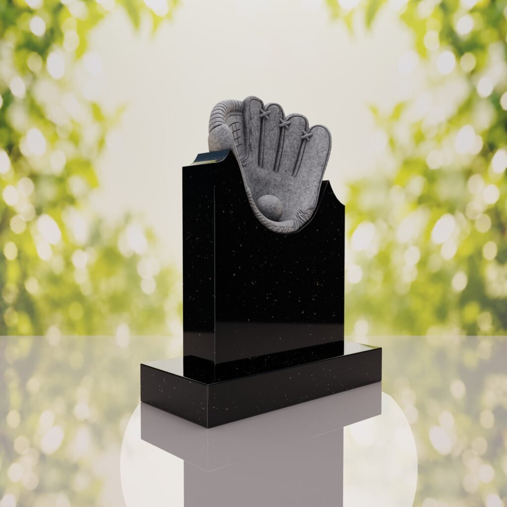 Baseball Glove Headstone