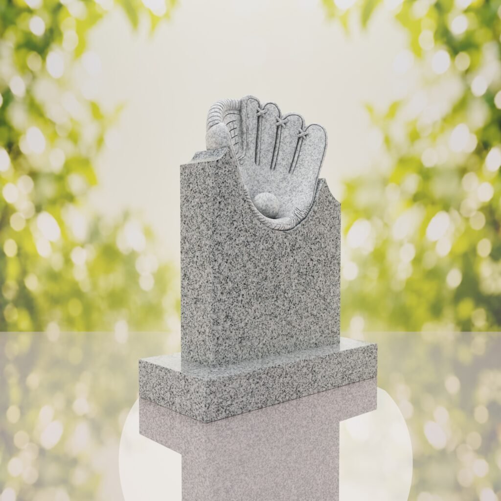 Baseball Glove Headstone