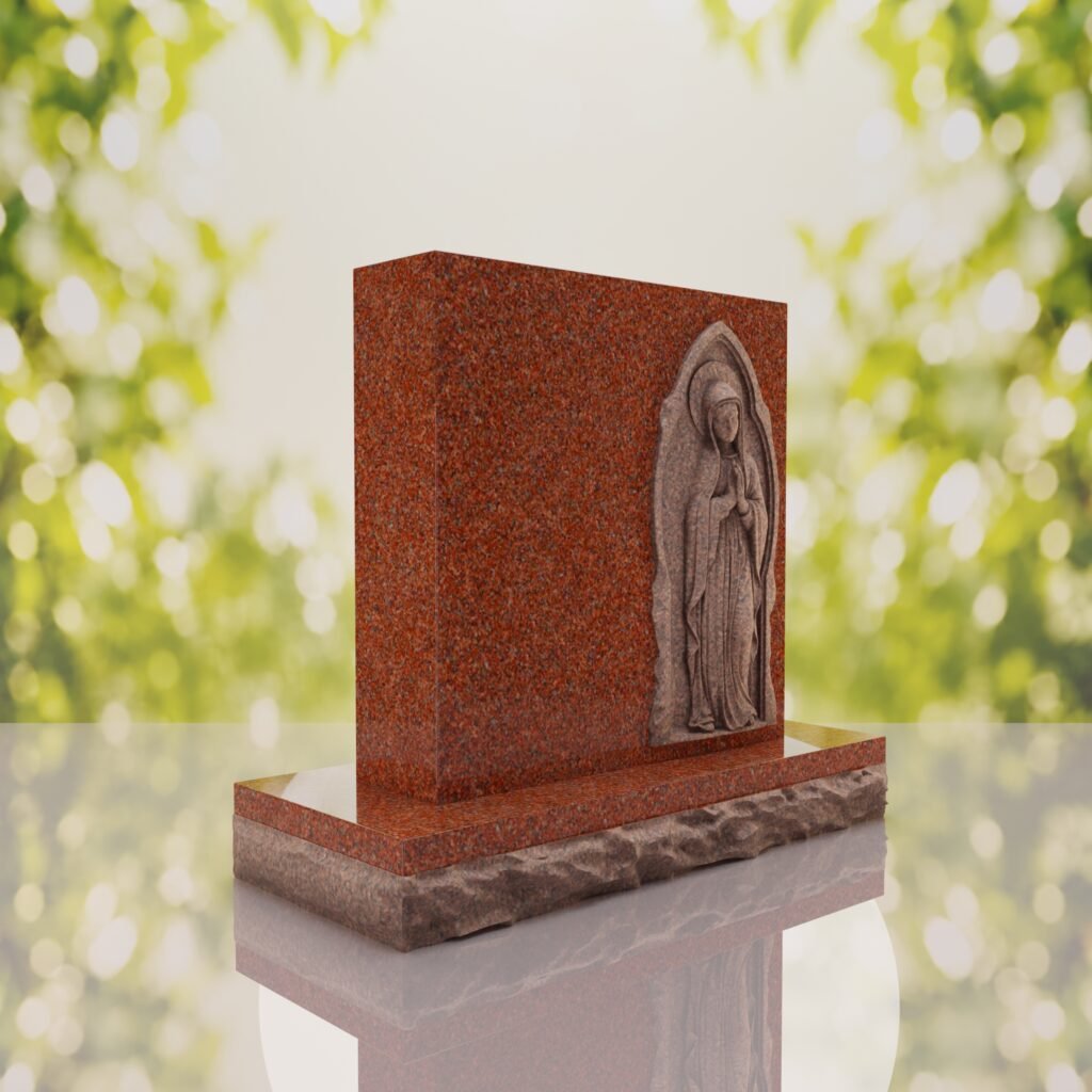 Lápida conmemorativa de la Virgen orante