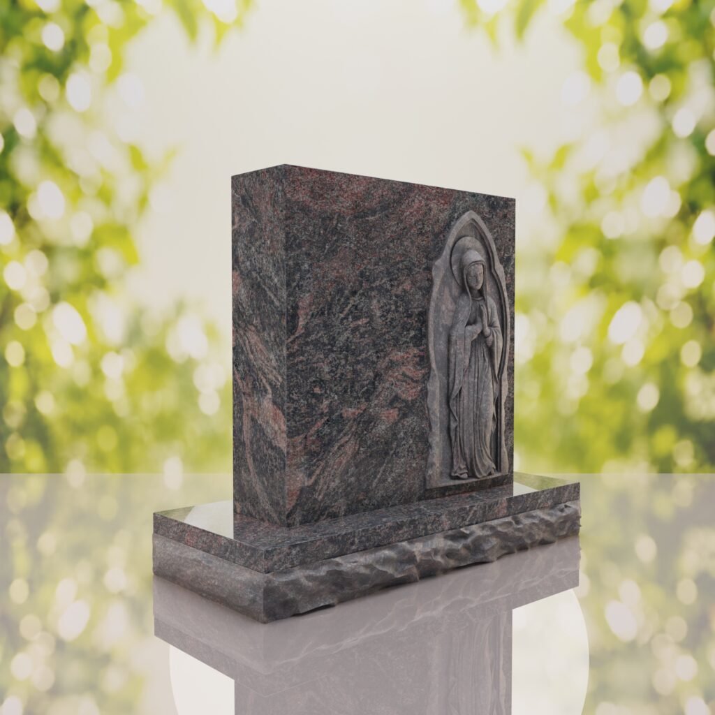 Lápida conmemorativa de la Virgen orante