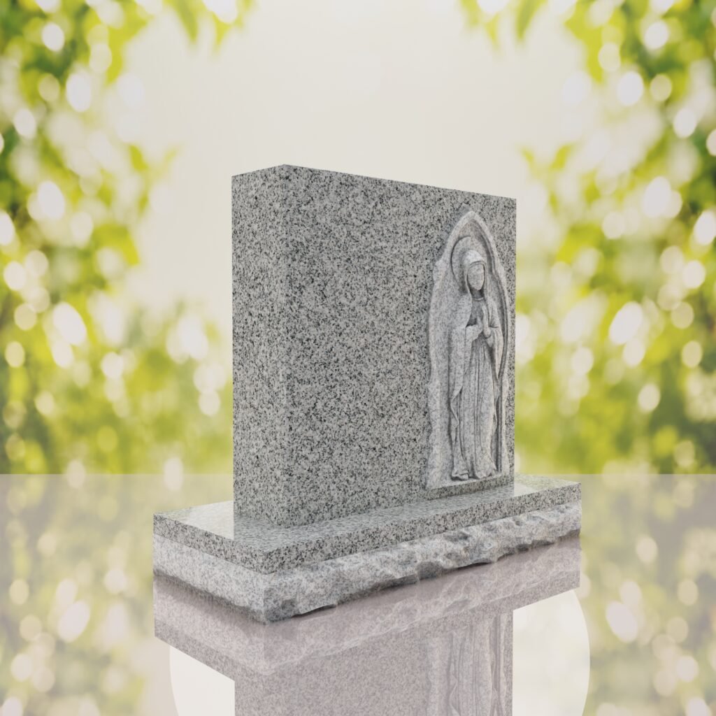 Lápida conmemorativa de la Virgen orante