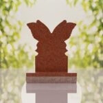 Butterfly Shape Granite Headstone