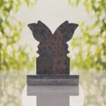 Butterfly Shape Granite Headstone