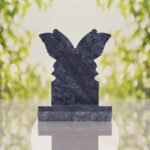 Butterfly Shape Granite Headstone