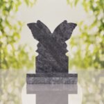 Butterfly Shape Granite Headstone