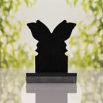 Butterfly Shape Granite Headstone