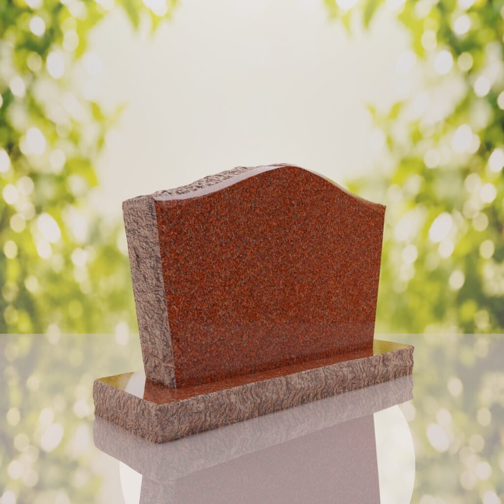 Serpentine Upright Granite Headstone