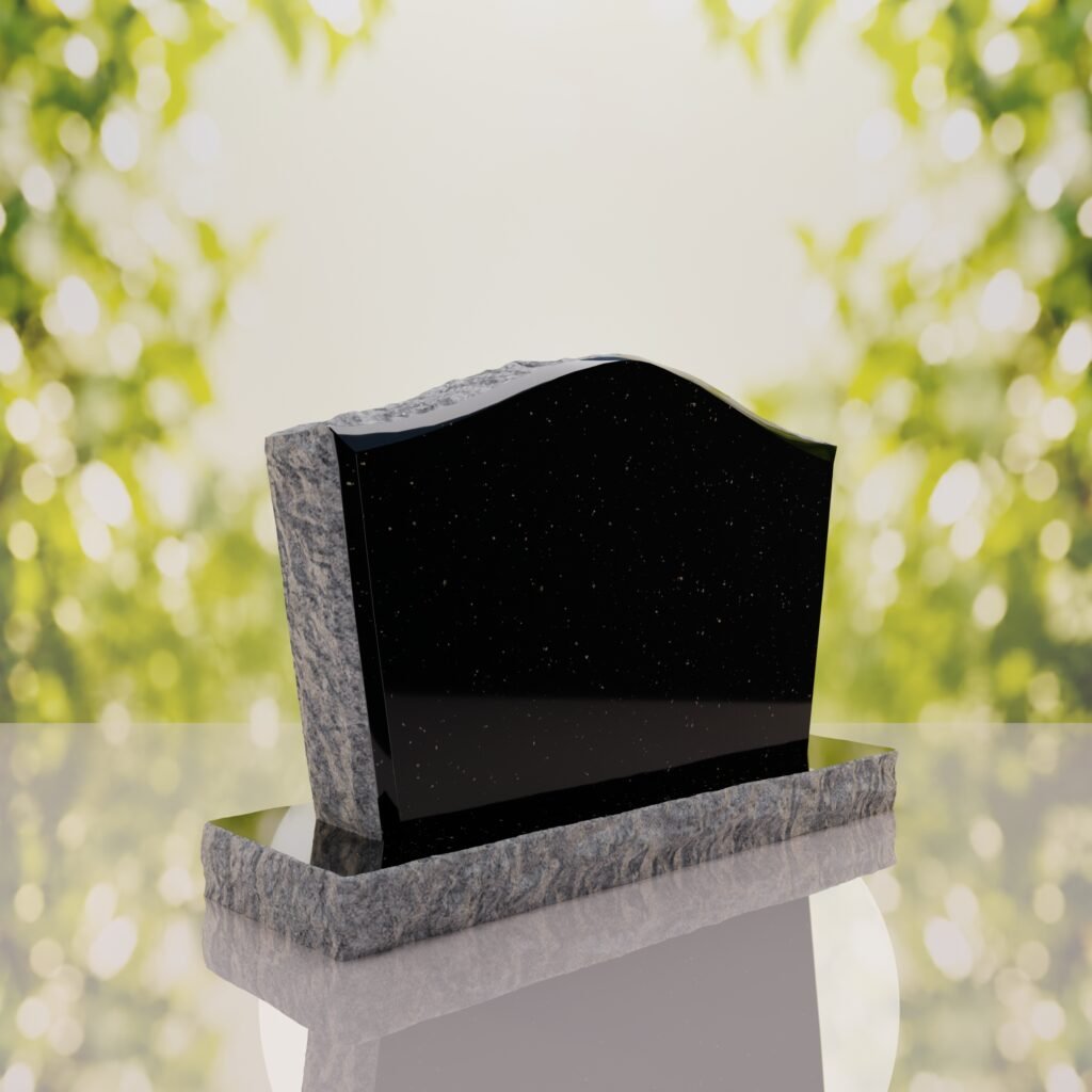 Serpentine Upright Granite Headstone
