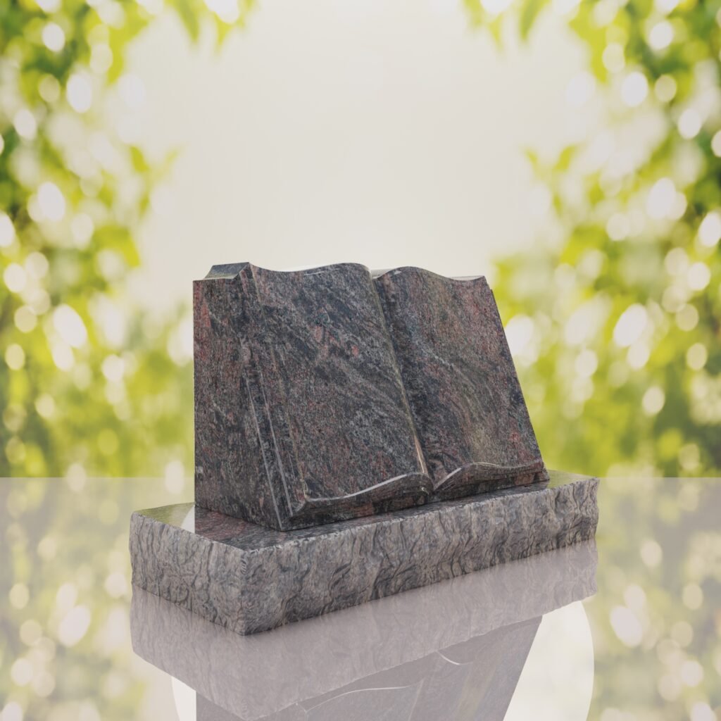 Book Slant Headstone