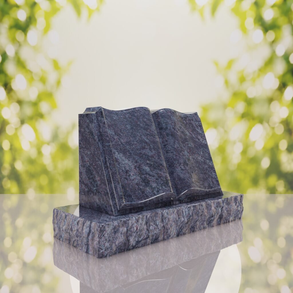 Book Slant Headstone