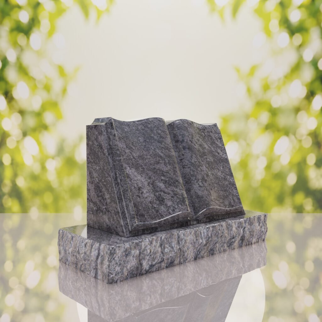 Book Slant Headstone