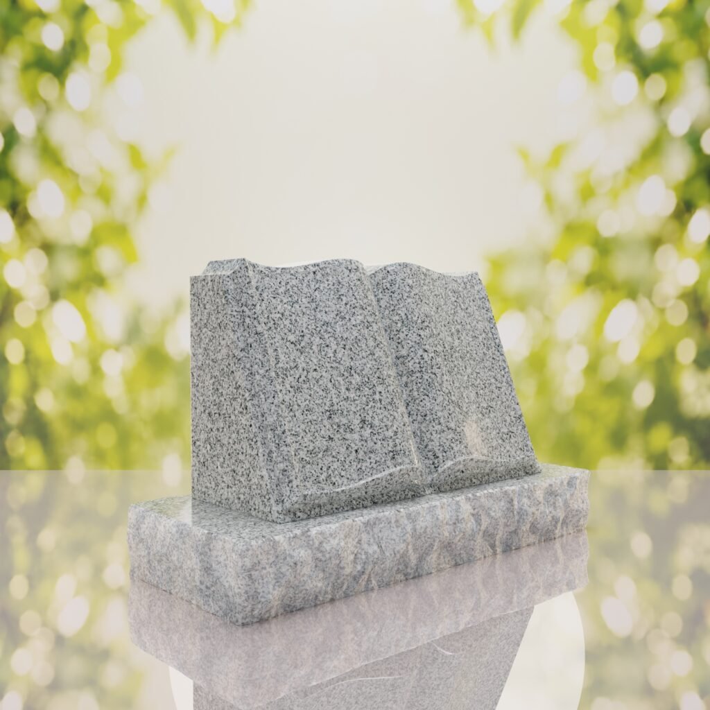 Book Slant Headstone