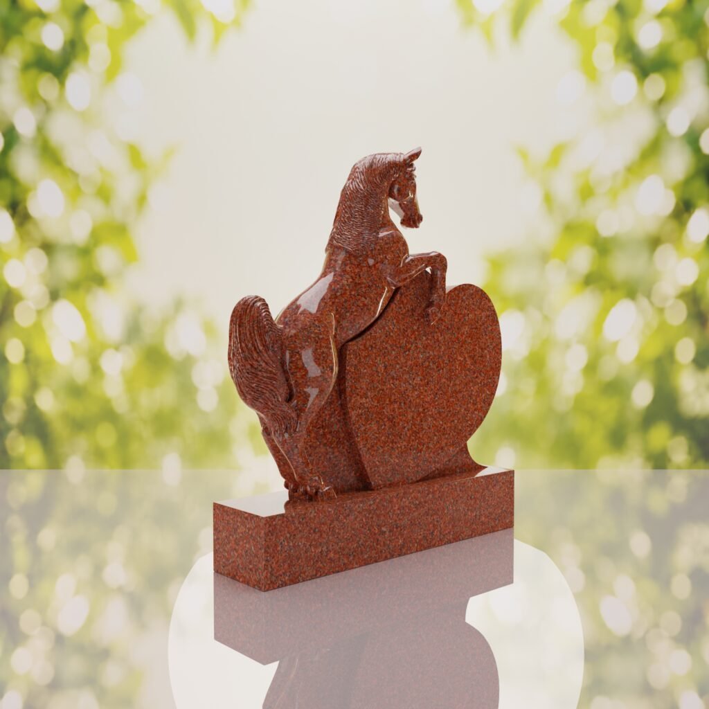 Horse Heart Headstone