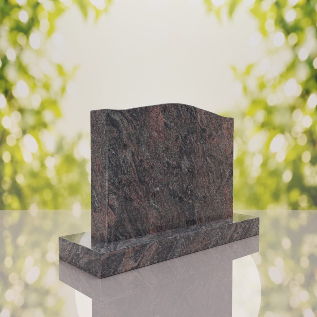 Serpentine Upright Headstone