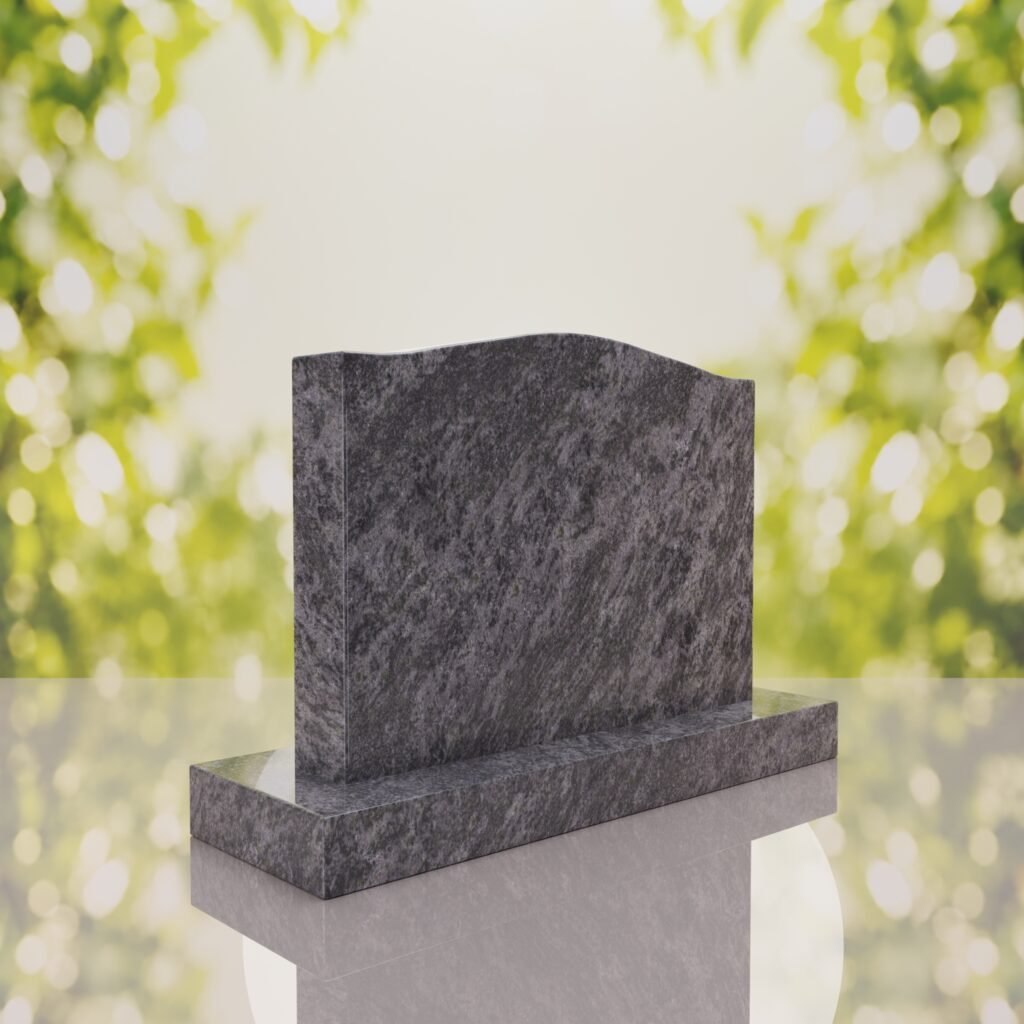 Serpentine Upright Headstone