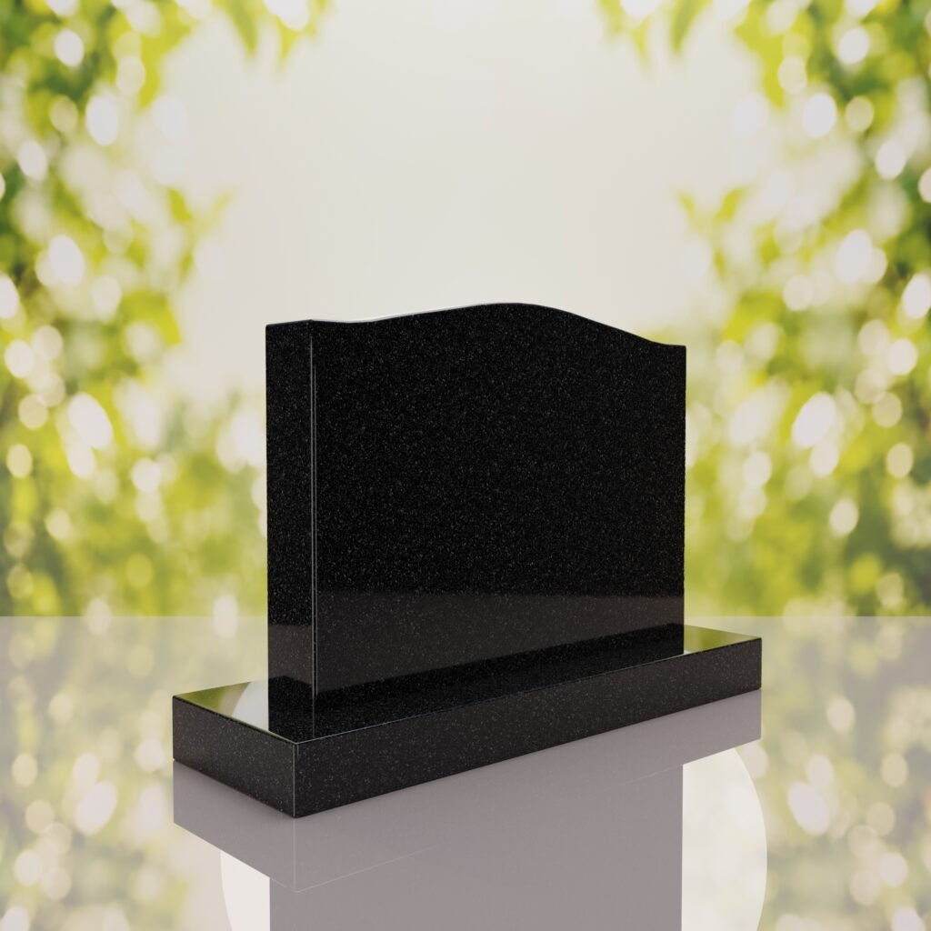 Serpentine Upright Headstone