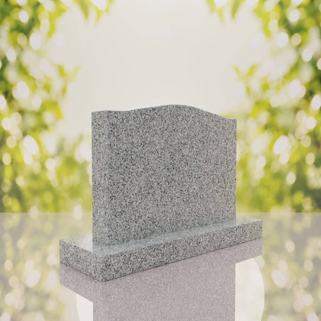 Serpentine Upright Headstone