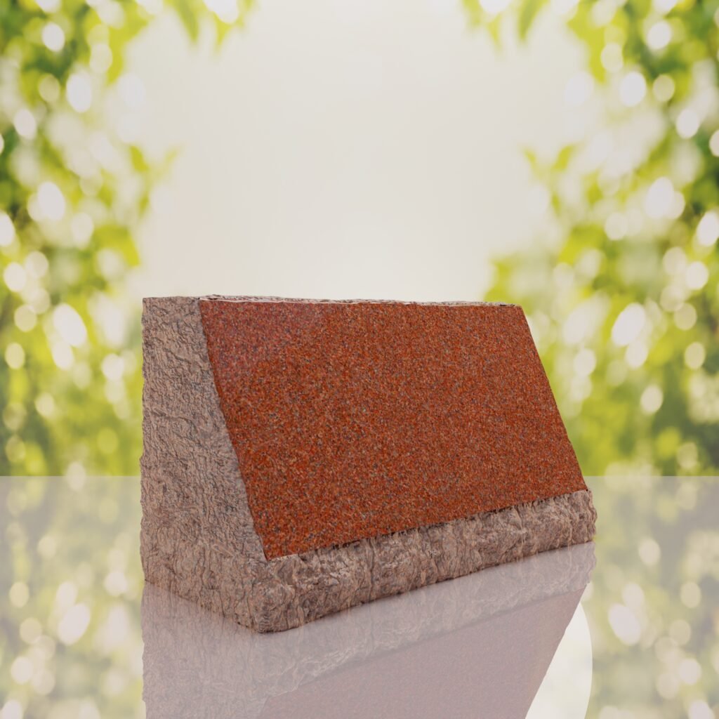 Rustic Slant Headstone