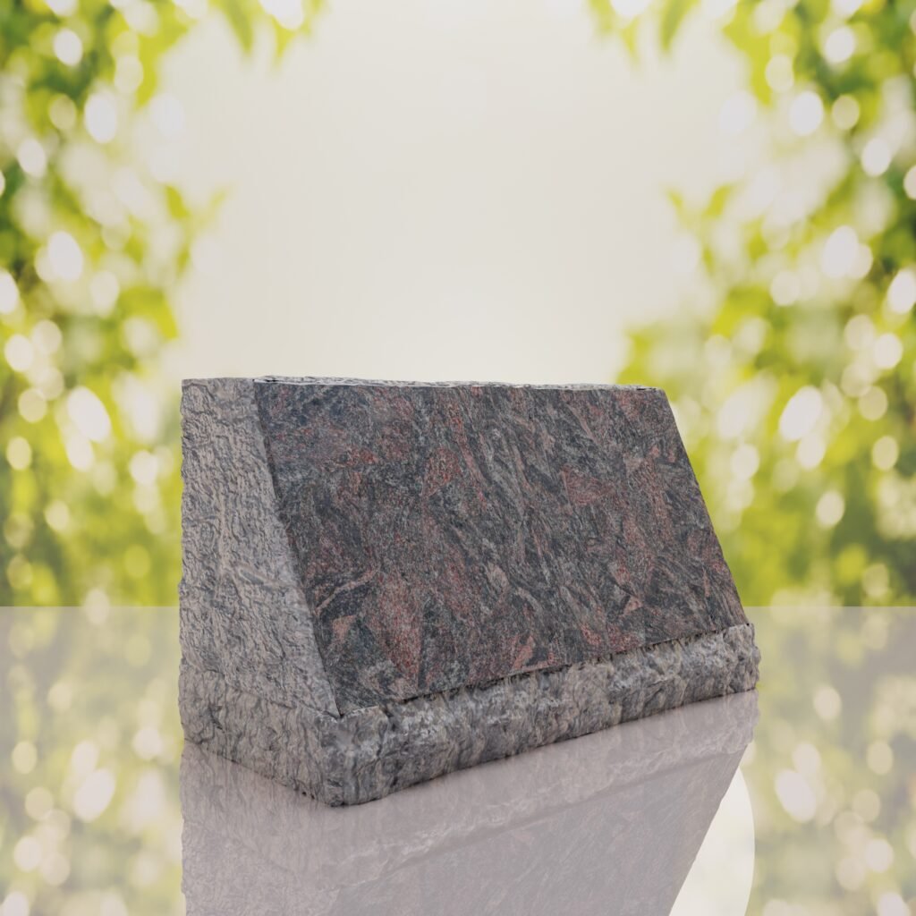 Rustic Slant Headstone