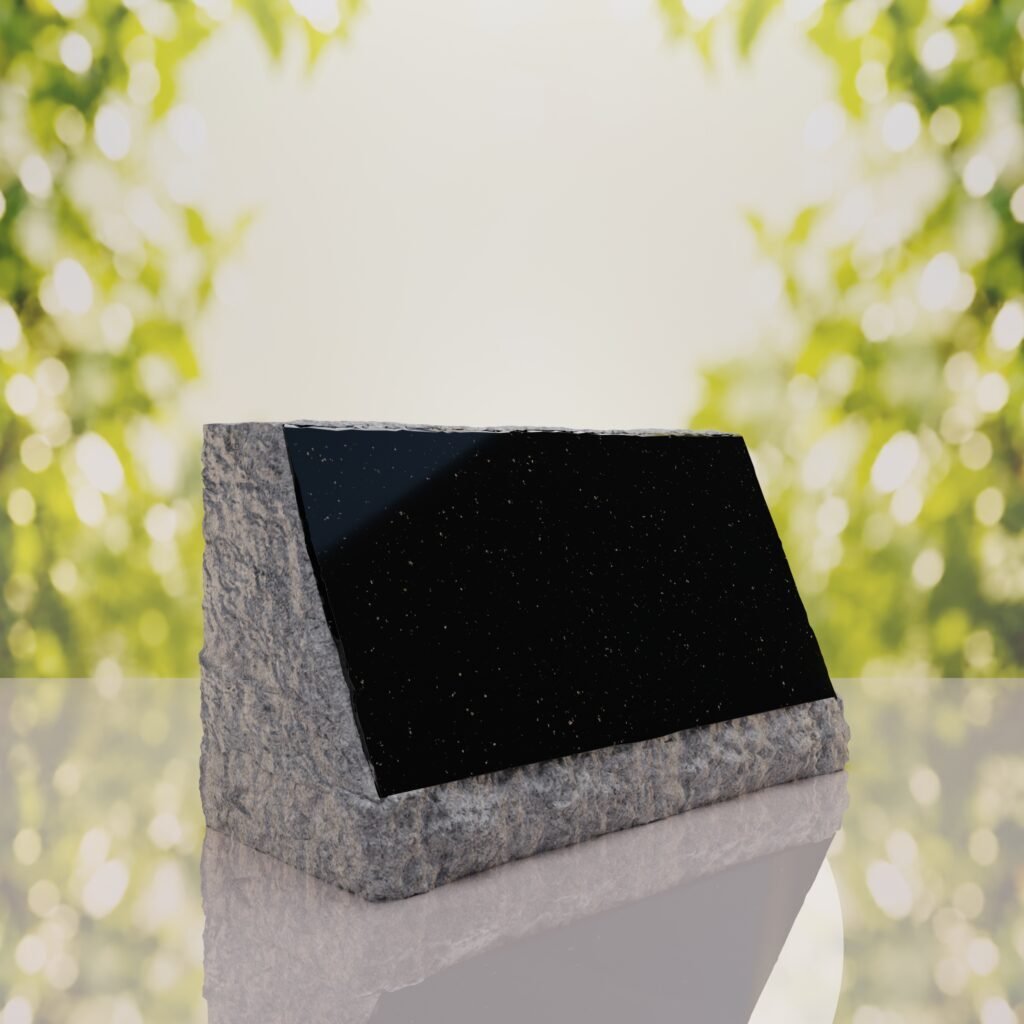 Rustic Slant Headstone